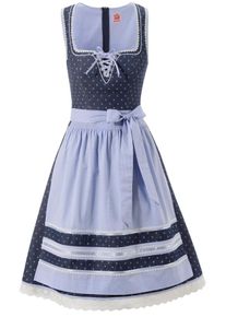 Spieth & Wensky SPIETH & WENSKY, Damen Dirndl kurz im Denimlook, Blau