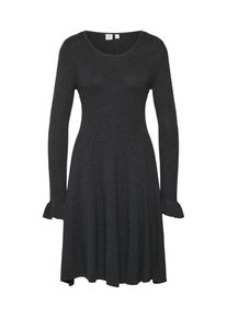 GAP, Damen Kleid 'RUFFLE SLEEVE DRESS', Dunkelgrau