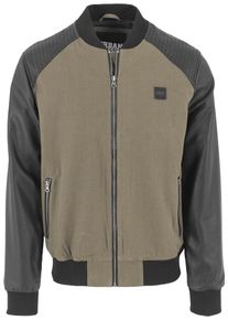 Urban Classics, Herren Jacket, Khaki / Schwarz