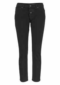 PLEASE, Damen Boyfriend-Jeans 'P06D', Black Denim