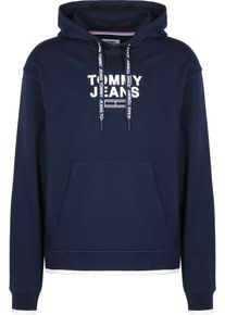 Tommy Jeans, Herren Kapuzenpullover 'TJM Graphic', Nachtblau