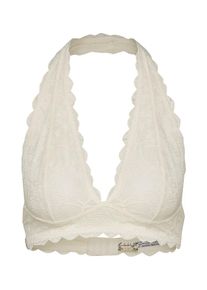 Free People, Damen Neckholder-BH aus Spitze, Offwhite