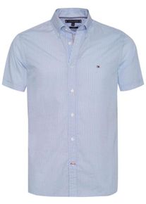 Tommy Hilfiger, Herren Hemd, Opal / Wei&szlig;