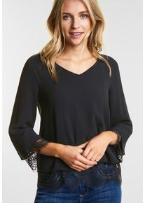 Street One, Damen Bluse, Schwarz
