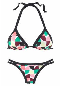 Bruno Banani, Damen Triangel-Bikini, Hellgelb / Grün / Mischfarben / Altrosa / Bordeaux / Schwarz