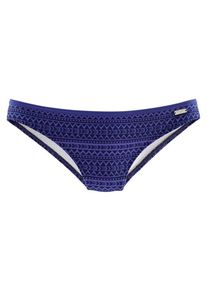 Venice Beach, Damen Bikini-Hose 'Spring', Dunkelblau / Neonlila