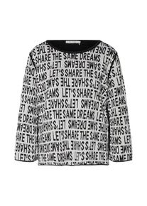 monari, Damen Pullover, Grau / Schwarz