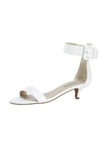 Heine, Damen Sandalette, Wei&szlig;