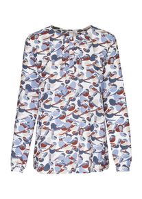 Seidensticker, Damen Shirtbluse 'Schwarze Rose', Beige / Blau / Mischfarben / Rot / Weiß