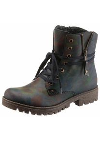 Rieker, Damen Schn&uuml;rboots, Dunkelblau
