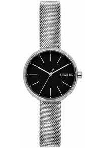 Skagen, Damen Uhr "SIGNATUR", Schwarz / Silber