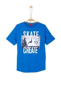 s.Oliver Junior, Shirt, Royalblau / Grau / Dunkelgrau / Weiß