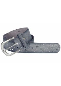 Heine, Damen Gürtel mit Nieten, Grey Denim