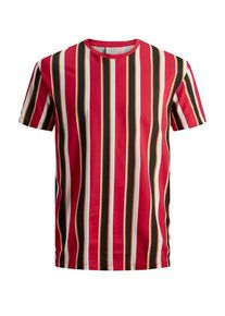 Jack & Jones JACK & JONES, Herren T-Shirt, Honig / Rot / Schwarz / Weiß