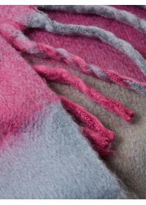 Tom Tailor, Damen Schal, Rauchblau / Pink