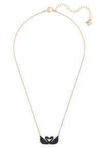 Swarovski, Damen Kette 'Iconic Swan 5296468', Rosegold / Schwarz
