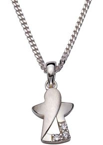 Firetti, Damen Kette mit Anhänger 'Engel', Silber