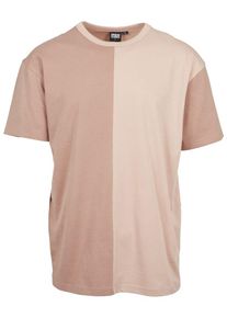 Urban Classics, Herren Oversize 'Harlequin Tee', Altrosa / Pastellpink