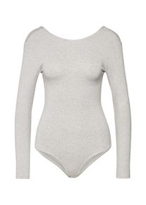 ABOUT YOU, Damen - Shirts & Tops 'Ronja Body', Graumeliert / Weiß