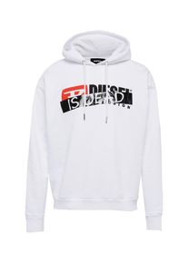 Diesel, Herren Sweatshirt 'HC-S-DIVISION COTTON FLEECE', Weiß