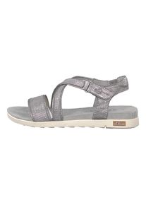 s.Oliver RED LABEL, Damen Riemchensandalen, Silber