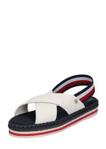 Tommy Hilfiger, Damen Sandale 'COLORFUL', Dunkelblau / Weiß