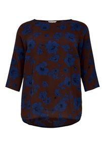 Only Carmakoma, Damen Oberteil, Blau / Braun / Schwarz
