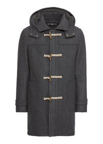 Esprit, Herren Duffle Coat mit Kapuze, Grau