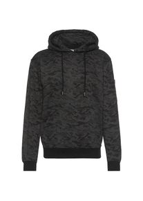 Urban Classics, Herren Sweatshirt 'Sweat Camo Bomber Hoody', Dunkelgrau / Schwarz