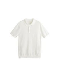 Mango Man, Herren Poloshirt 'Arraona', Wei&szlig;