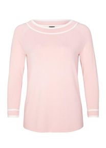 s.Oliver BLACK LABEL, Damen Pullover, Hellpink / Wei&szlig;