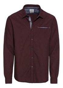 EDC by Esprit, Herren Hemd 'micro check Shirts woven', Bordeaux