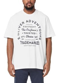 s.Oliver RED LABEL, Herren Jerseyshirt, Wei&szlig;