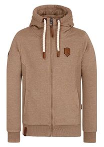 Naketano, Herren Sweatjacke 'Birol', Braunmeliert