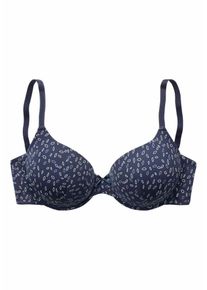 Lascana, Damen Schalen-BH, Marine / Weiß