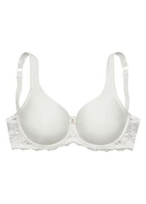 Lascana, Damen Spacer-T-Shirt-BH, Weiß