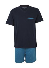 Schiesser, Herren Pyjama, Dunkelblau