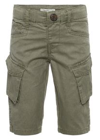 name it, Knielange Cargo Shorts, Oliv