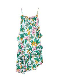 EDITED, Damen Kleid 'Beth', Hellblau / Grün / Rosa