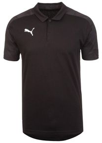 Puma, Herren Poloshirt 'Cup Sideline', Basaltgrau / Schwarz
