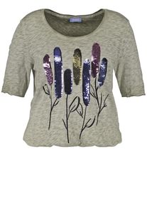 SAMOON, Damen T-Shirt, Greige / Mischfarben