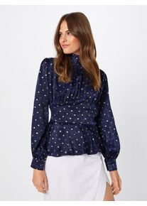 Fashion Union, Damen Bluse 'RUBINA', Navy / Gold