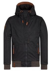 Naketano, Herren Jacke 'Pablo Powder', Greige / Schwarz