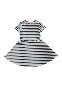 Tommy Hilfiger, Mädchen Kleid 'SPARKLE KNIT DRESS S/S', Nachtblau / Graumeliert