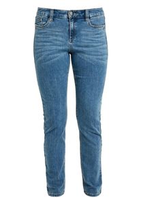 TRIANGLE, Damen Curvy Slim: Stretchjeans, Blue Denim