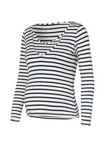 Pomkin, Damen Shirt 'Zoe', Kobaltblau / Weiß