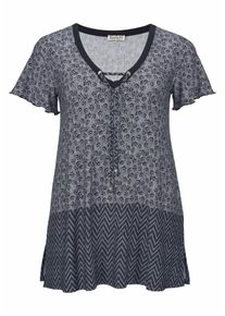 Boysen's BOYSEN'S, Damen Longshirt, Ultramarinblau