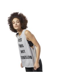 Reebok, Damen Tanktop, Graumeliert / Schwarzmeliert