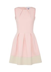 Closet London, Damen Cocktailkleid, Pink / Naturwei&szlig;