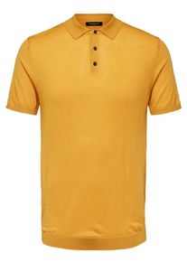 Selected Homme, Herren Poloshirt, Goldgelb